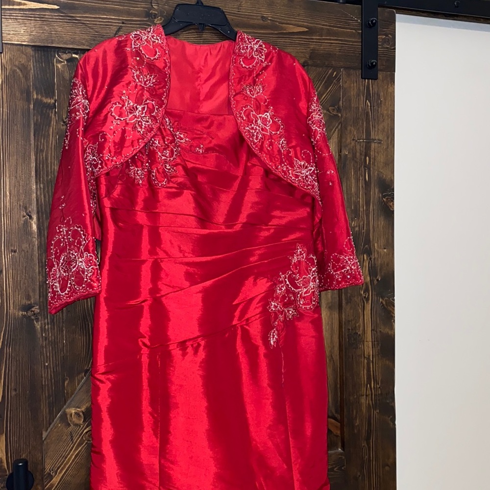 Caterina Collection Red Gown-Size 16